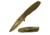 TAC Force Folding Blade, 2.75in, Stainless Steel Blade, Gold Titanium Coated Stainless Steel Handle TF-573GD