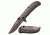 TAC Force Folding Blade, 2.75in, Stainless Steel Blade, Grey Titanium Coated Stainless Steel Handle TF-847