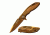 TAC Force Folding Blade, 2.9in, Stainless Steel Blade, Mirror Finished Gold Ti-Coated Handle TF-908GD