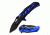 TAC Force Folding Blade, 3.25in, Stainless Steel Blade, 2 Tone Blue And Black Anodized Aluminum Handle TF-915BL