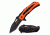 TAC Force Folding Blade, 3.25in, Stainless Steel Blade, 2 Tone Orange And Black Anodized Aluminum Handle TF-915OR