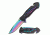 TAC Force Folding Blade, 3.25in, Stainless Steel Blade, Black Aluminum Handle TF-509