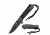 TAC Force Folding Blade, 3.25in, Stainless Steel Blade, Black Paracord &amp; Stonewashed Stainless Steel Handle, TF-872BK