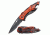 TAC Force Folding Blade, 3.25in, Stainless Steel Blade, Red Camo Aluminum Handle TF-705RC