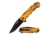 TAC Force Folding Blade, 3.25in, Stainless Steel Blade, Yellow Forest Camo Over Aluminum Handle TF-499YC