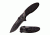 TAC Force Folding Blade, 3.3in, Stainless Steel Blade, Stonewash Stainless Steel And Black Wood Handle TF-910BW