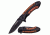 TAC Force Folding Blade, 3.5in, Stainless Steel Blade, Black Aluminum And Pakkawood Handle TF-860