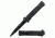 TAC Force Folding Blade, 3.5in, Stainless Steel Blade, Black Aluminum Handle TF-726BK