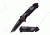 TAC Force Folding Blade, 3.5in, Stainless Steel Blade, Black Aluminum Handle TF-905TS