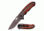 TAC Force Folding Blade, 3.5in, Stainless Steel Blade, Gray Ti-Coated Stainless Steel Pakkawood Handle TF-896