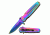 TAC Force Folding Blade, 3.5in, Stainless Steel Blade, Rainbow Titanium Coated Stainless Steel Handle TF-843