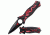 TAC Force Folding Blade, 3.5in, Stainless Steel Blade, Red Dragon Aluminum Handle TF-707RD