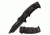 TAC Force Folding Blade, 3.75in, Stainless Steel Blade, Black Aluminum Handle TF-794T