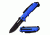 TAC Force Folding Blade, 3.75in, Stainless Steel Blade, Black Aluminum Handle TF-875BL