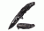 TAC Force Folding Blade, 3.75in, Stainless Steel Blade, Black Stonewashed Stamped Spider Web Handle TF-856SW