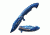 TAC Force Folding Blade, 3.75in, Stainless Steel Blade, Blue Titanium Coated Stainless Steel Handle TF-864BL