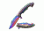 TAC Force Folding Blade, 3.75in, Stainless Steel Blade, Rainbow Titanium Stainless Steel Handle TF-864RB