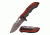 TAC Force Folding Blade, 3.9in, Stainless Steel Blade, Gray Ti-Coated Stainless Steel Pakkawood Handle TF-897