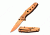 TAC Force Folding Blade, 3in, Stainless Steel Blade, Rose Gold Ti-Coated Stainless Steel Handle TF-926RG
