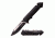 TAC Force Folding Blade, 4in, Stainless Steel Blade, Anodized Black Aluminum Handle TF-916BK
