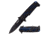 TAC Force Folding Blade, 4in, Stainless Steel Blade, Black Aluminum Handle TF-912BL