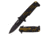 TAC Force Folding Blade, 4in, Stainless Steel Blade, Black Aluminum Handle TF-912GD