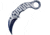 TAC Force Hawkbill Spring Assisted Knife w/Pocket Clip, 2.5 in, 3Cr13 Stainless Steel Stainless Steel, Satin/Blue, TF-952BL