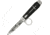 Tac Force Goth Folder A/O Fold Knife, SS daggerA/O blade, Coffin shaped handles w/ black Comp. inlay Handle TF595BW