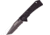 TAC Force Linerlock A/O Black Folding Knife,3.5in,Stainless Steel,Partially Serrated,Tanto,Stonewash,Black,G10 Handle TF851BK