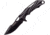 TAC Force Linerlock A/O Black Folding Knife,3.5in,Stainless Steel,Standard Edge,Black Aluminum Handle TF858BK