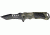 Tac Force Linerlock A/O Fold Knife 4.75, PS black coated SS spear point blade, OD camo finish Alum. handle TF690TC