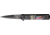Tac Force Linerlock A/O Fold Knife 4in., black finish SS blade, Black Alum. handles with Compo. inlay with color c TF674CS