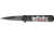 Tac Force Linerlock A/O Fold Knife 4in., black finish SS blade, Black Alum. handles with Compo. inlay with color s TF674R