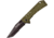 TAC Force Linerlock A/O Green Folding Knife,3.5in,Stainless Steel,Partially Serrated,Tanto,Stonewash,Green,G10 Handle TF851GN