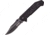 TAC Force Linerlock Black G10 A/O Folding Knife,4in,Partially Serrated,Stonewash,Black,G10 Handle TF850G10