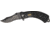 Tac Force Linerlock Fold Knife 5in, black coated HC SS PS clip point blade TF683BBK