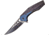 TAC Force Linerlock Folding Knife, 4.5in Closed, 3.25in Two-Tone Finish 3Cr13 SS Blade, Black/Blue Tini Finish SS Handle, Pocket Clip, Ball Bearing Pivot, TF-977BL