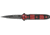 Tac Force Linerlock Speed Fold Knife 4.5in, black finish SS blade, Front handle has red Alum. stripes and skulls trim TF694RD