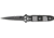 Tac Force Linerlock Speed Fold Knife 4.5in, black finish SS blade, Front handle has silver Alum. stripes and skulls t TF694BK
