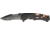 Tac Force Linerlock Speed Fold Knife 4.5in, black finish SS blade, Skeletonized burnt orange Alum. liners with black  TF691BOR