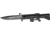 Tac Force M-16 Speed A/O Fold Knife, black SS blade, Black anodized Alum. handles in shape of M-16 TF741BK