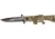 Tac Force M-16 Speed A/O Fold Knife, black SS blade, Compo. desert tan Camo handles in shape of M-16 TF741DM