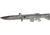 Tac Force M-16 Speed A/O Fold Knife, black SS blade, Gray anodized Alum. handles in shape of M-16 TF741GY