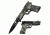 TAC Force Pistol Folding Handle 4.5in Knife, Camo TF 771DG