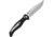 TAC Force Rapid Lock Black Folding Knife, 6in Closed, 5in Satin Stainless Steel Blade, Black Nylon Handle, TF-1046