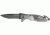 Tac Force Rescue A/O Lock Fold Knife 3 3/8in., black coated, HC steel, A/O, PS blade, Gray anodized Alum. handle TF702GYB