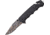 TAC Force Rescue Linerlock A/O Folding Knife,3.5in Clip Point,Partially Serrated, Stainless Steel,Black Aluminum Handle TF499LC