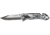 Tac Force Rescue Lock A/O Fold Knife 4.50in., PS black SS A/O clip blade, Back handle has gray Alum. onlay TF692GY