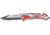 Tac Force Rescue Lock A/O Fold Knife 4.50in., PS black SS A/O clip blade, Back handle has silver Alum. onlay TF692SR