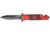 Tac Force Rescue Lock Fold Lock 4.75in., black HC SS A/O PS Dagger, Red handles w/ Fire Dept logo TF717FD
